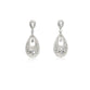 Dangling Pear Shape Diamond Earrings