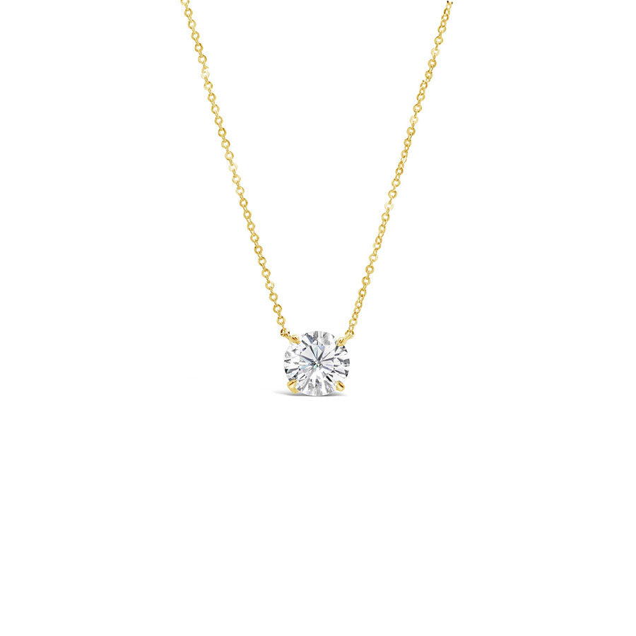 Classic Solitaire Pendant Set with 4 Prongs