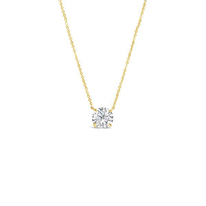 Classic Solitaire Pendant Set with 4 Prongs