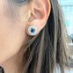 Sapphire Earrings with Diamond Jackets