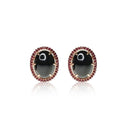 Oval Jade Earrings