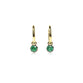 Emerald Hanging Hoops