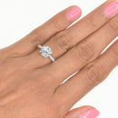 Round Diamond Ring with a Graduated Band