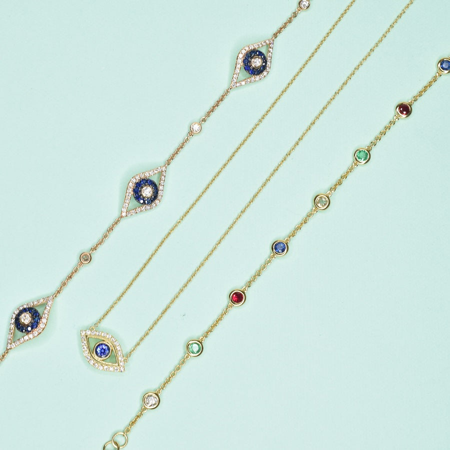 Dressy Evil Eye Bracelet