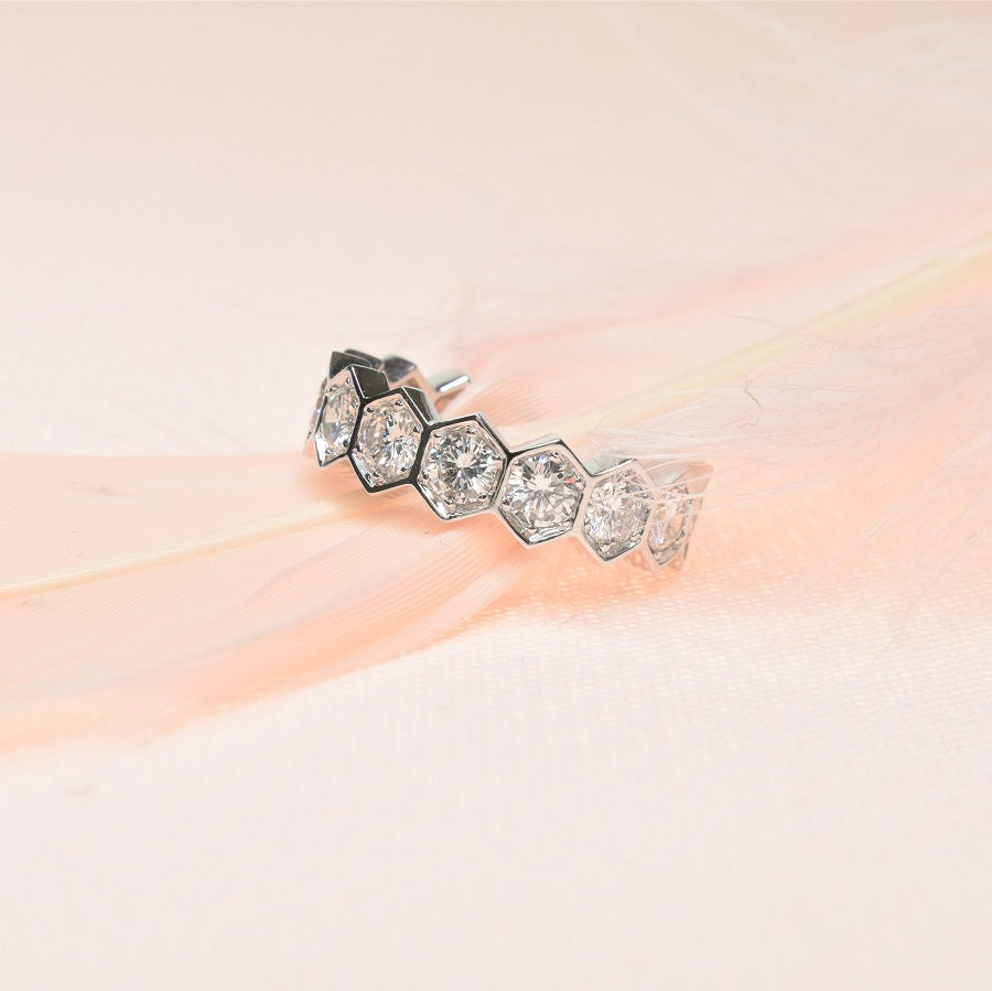 Large Hexagon Eternity Ring