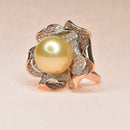 South Sea Pearl Flower Ring