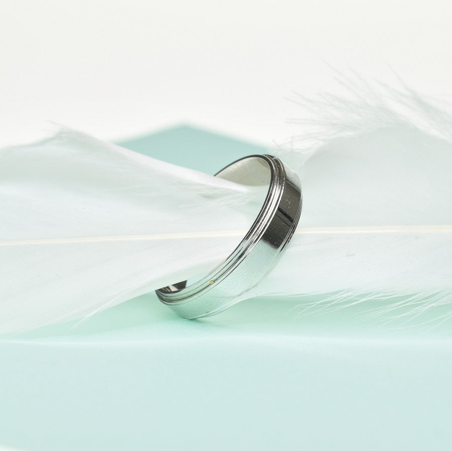 Trendy Wedding Band 5mm Wide