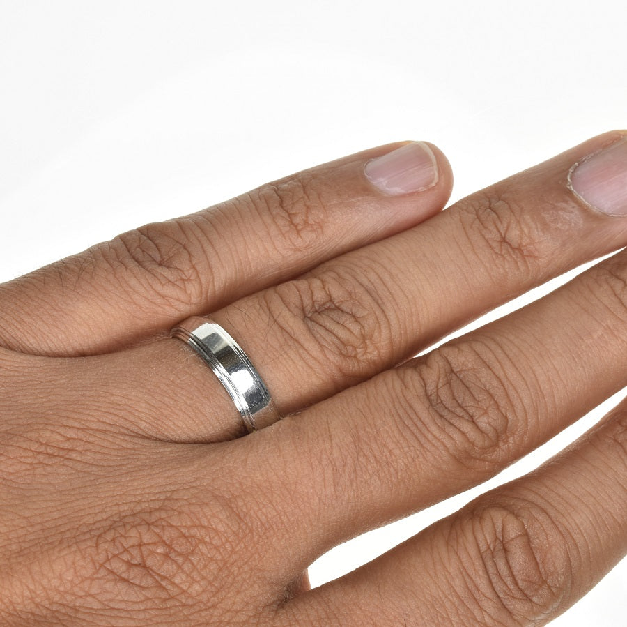 Trendy Wedding Band 5mm Wide