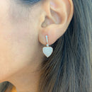 Leaf Pave Earrings