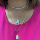 Heart shaped pave pendant