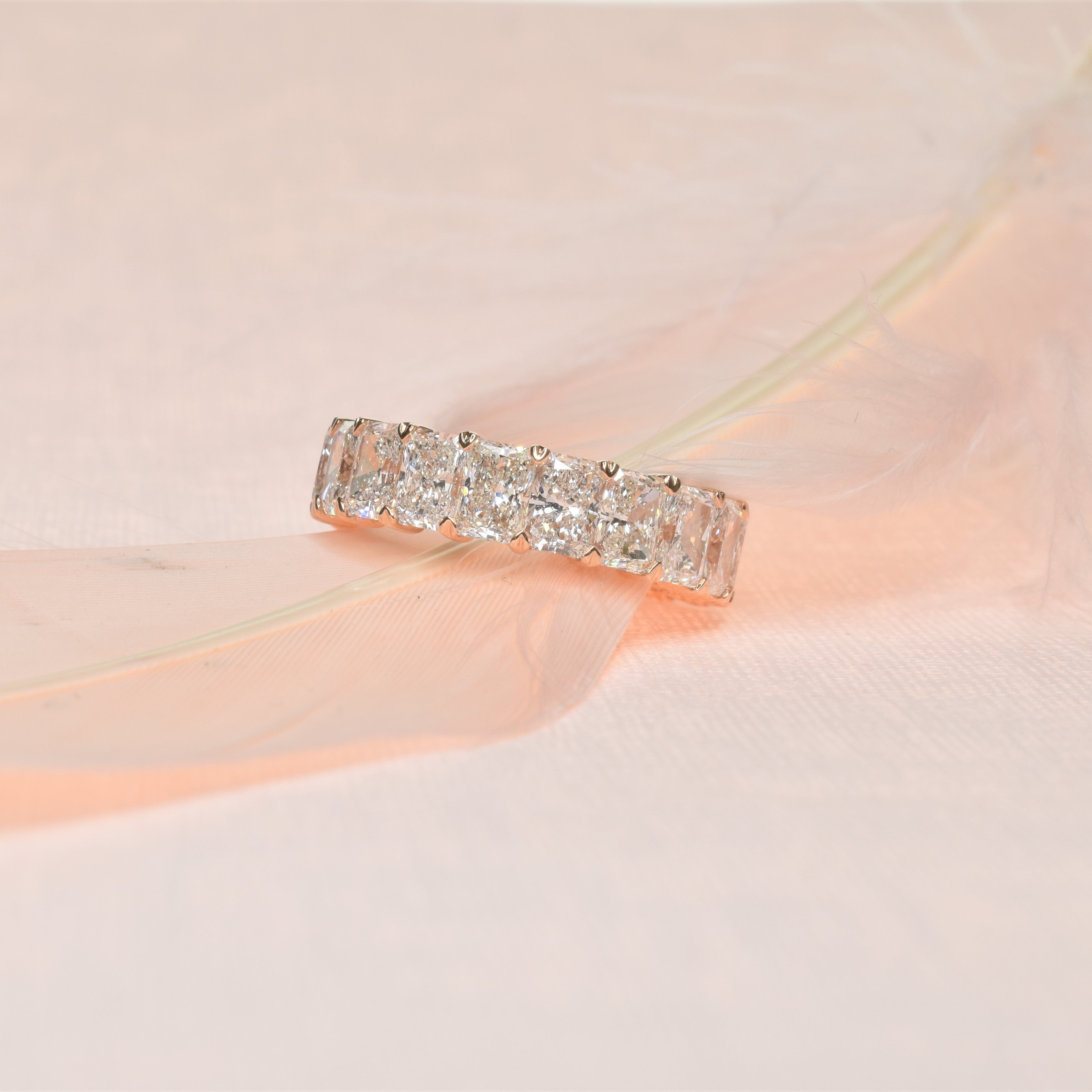 Radiant Cut Eternity Ring with 0.30ct Lab Grown Diamonds