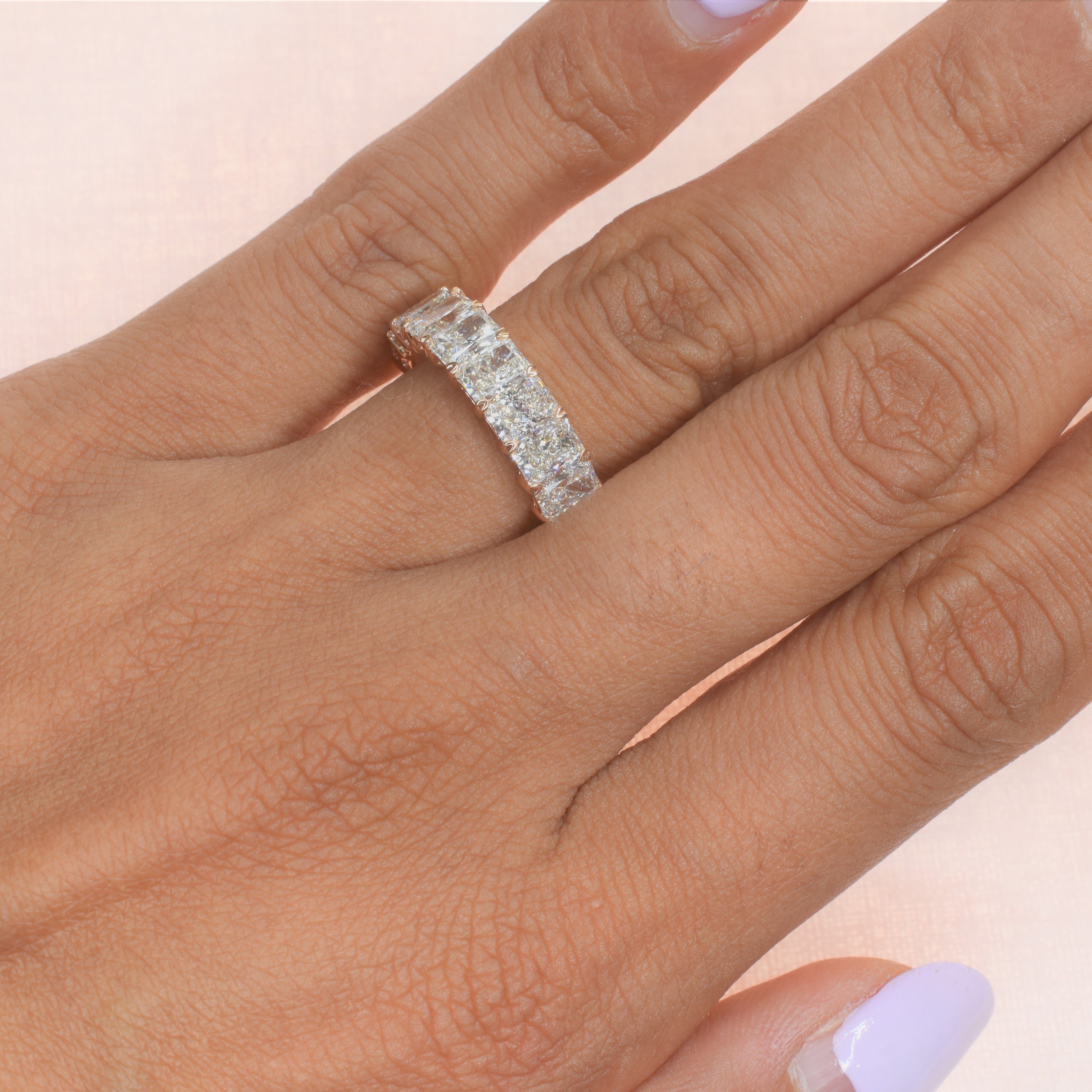 Radiant Cut Eternity Ring with 0.30ct Lab Grown Diamonds