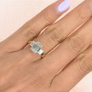 Trilogy Emerald Cut Diamond Ring