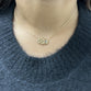 Gold Diamond Hamsa Pendant Necklace