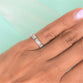 Emerald Cut Diamond Half Eternity Ring