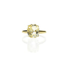 Yellow Sapphire with a Gold Band