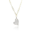 Heart shaped pave pendant
