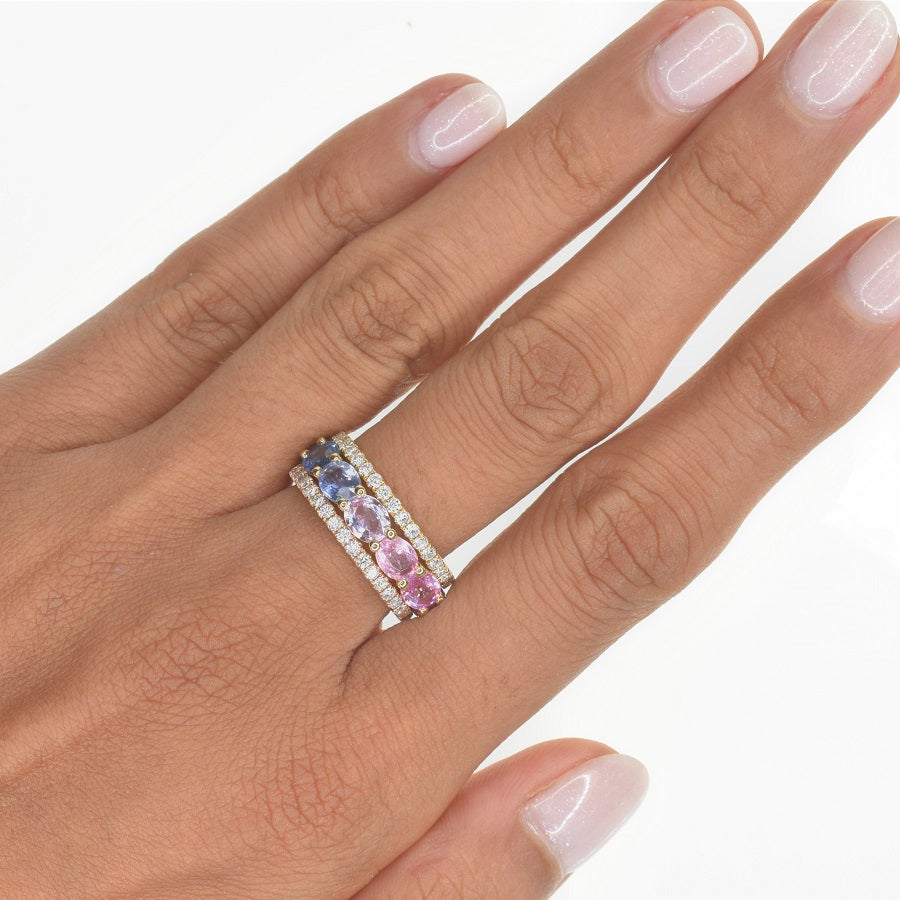 Rainbow Sapphire Ring