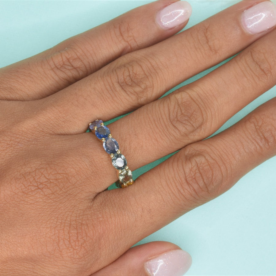 Rainbow Sapphire Ring