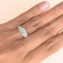 Round Diamond with a Wide Band