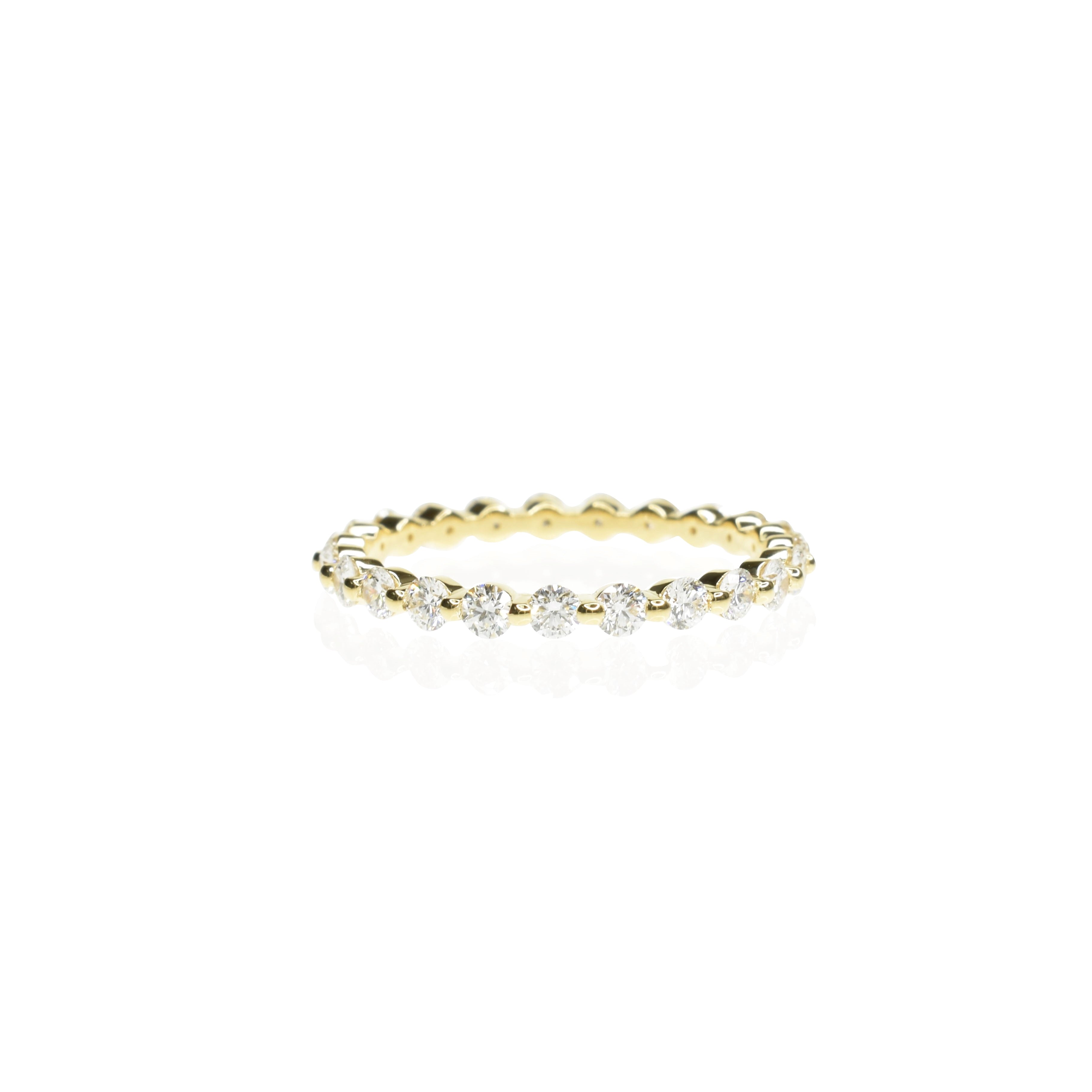 Shared Prong Eternity Band with 2.1mm Diamonds