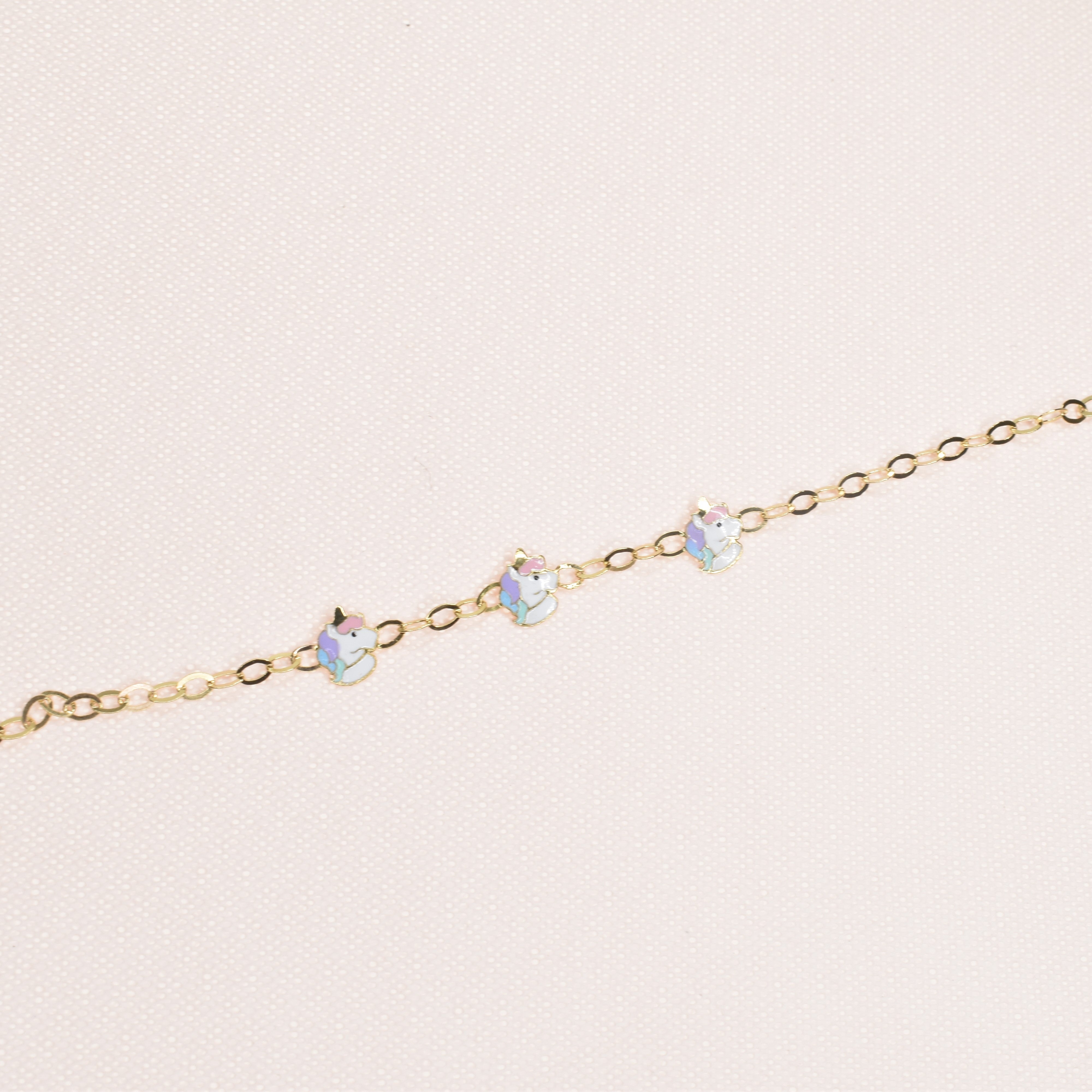 Unicorn Enamel Bracelet